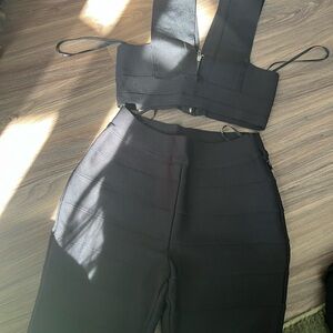 Herve Leger x f21 collab. Shorts & top